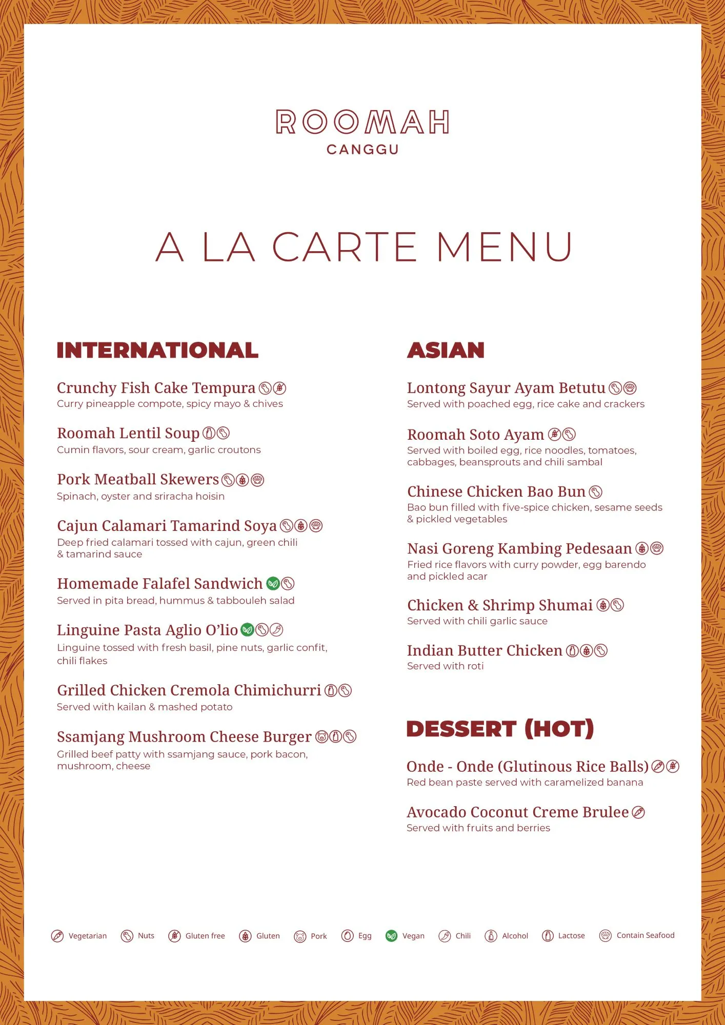 all you can eat menu